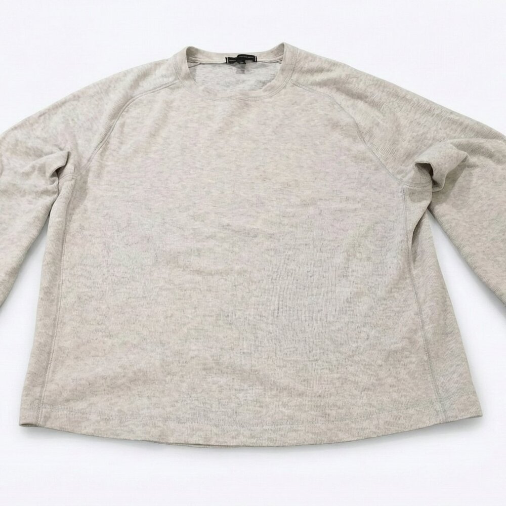 Banana Republic | Double Knit Crew Neck T-Shirt | Light Gray | Size Large